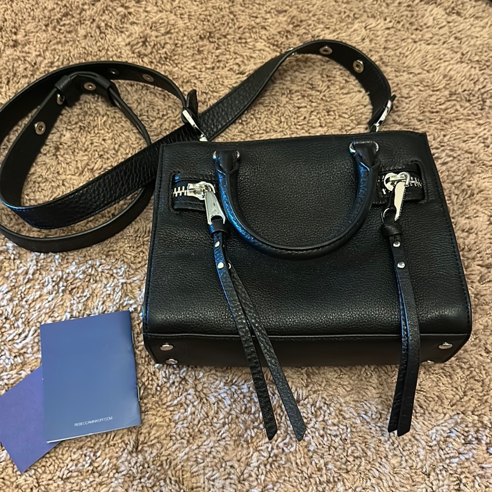Black Rebecca Minkoff mini crossbody handbag